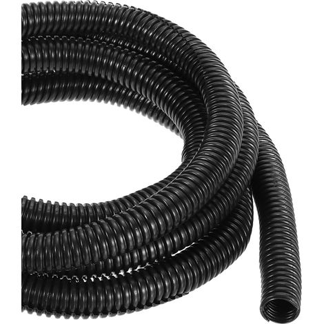 Gaine de protection des câbles flexible pour bureau, maison, jardin, 3 m, 16 mm, noir (1/5)