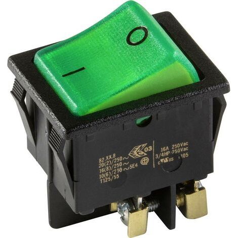 interBär 3636-250.22 Interrupteur à bascule 3636-250.22 250 V/AC 16 A 2 x Off/On à accrochage 1 pc(s) (1/2)