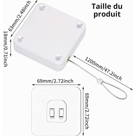 Automatic Door Closer ABS Material Self-Adhesive Sensors Slides for Most Doors (1/4)