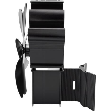 Fan for wood stove, pellet stove, 7 blades, wall-mounted, freestanding (1/5)