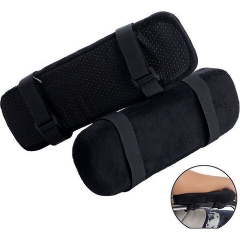 Almohada para codos, paquete de 2 protectores de reposabrazos de espuma viscoelástica, almohadilla para codos, cojín suave para reposabrazos para aliviar la presión en codos y antebrazos.