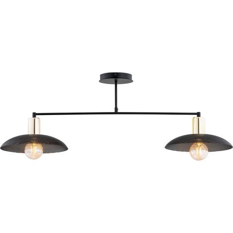 Lampada a Sospensione Spirit, Acciaio verniciato a polvere, Nero, 100x32x30 cm (1/5)