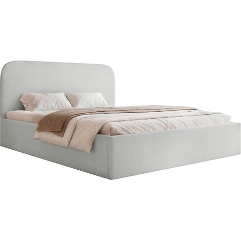 Selsey Sonvivo - Polsterbett 160x200 mit Bettkasten, Chenille, hellgrau (1/5)