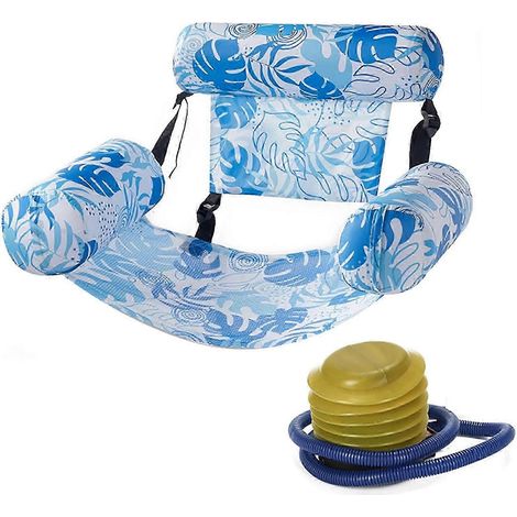 Aufblasbare Poolliegen, robust und schwimmfähig, geeignet für Sommer, Strand und Meer. (1/5)