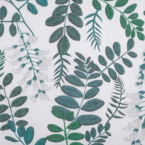 Tissu plombé imprimé feuilles d'acacia Vert 300 cm