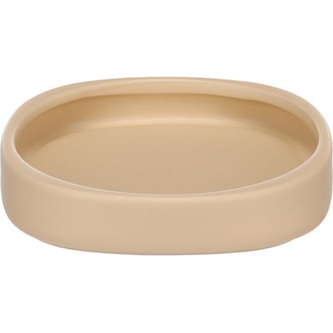 Gamelle ronde pour chat nourriture et eau 12 cm Zara beige (1/4)