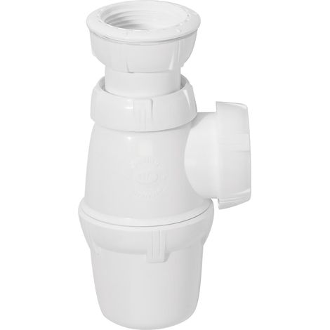 Wirquin 30724011 30724011-Sifone per lavabo Regolabile in Altezza Ø40, Bianco (1/3)