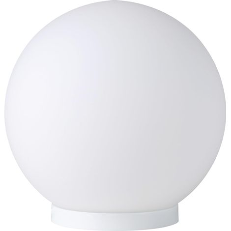 Lampe de chevet Rondo, lampe de table à poser, luminaire de salon en forme de boule, verre opale mat blanc, douille E27, avec interrupteur (1/5)