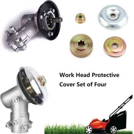 QORVA-4pcs Kit de écrous de Rechange en Métal pour Lames de Boîte de Vitesse, Pieces Detachees pour Debroussailleuse et Tondeuses à Gazon