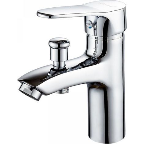 Mitigeur thermostatique de baignoire – Alliage métallique avec limiteur de température – Clapet anti-retour intégré – Pour tuyaux 4 points (1/5)