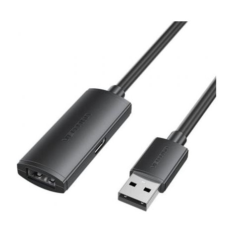 Cable Alargador USB 2.0 Vention CBKBJ/ USB Macho - USB Hembra/ 480Mbps/ 5m/ Negro