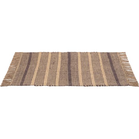 WENKO Badematte Sambu, Aus 100 % Jute, Grau, Jute natur (1/5)