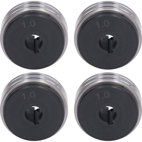 10 Stück 40-mm-Drahtvorschubrollen aus Stahl, Führungsrollen für Schweißdraht, 1,0–1,0 mm (1/5)