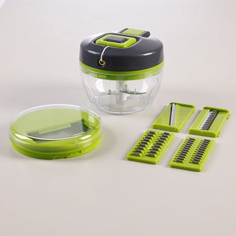 Coupe-Oignons Manuel,Hachoir Manuel Multiple, Coupe Oignon Manuel, Mixeur Manuel, Mini Mixeur Idéal pour Hachoir Oignon, coupe-légumes, légumes, oignons, hachoir à oignons (1/4)