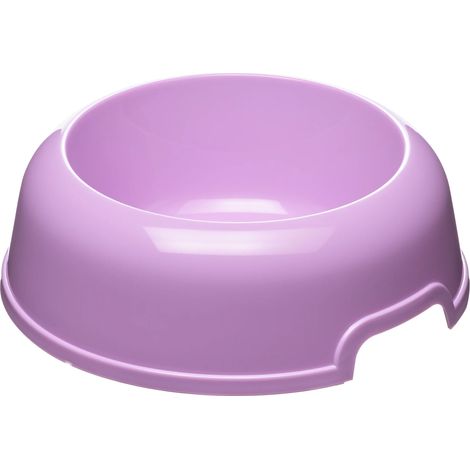 Ciotola per cani e gatti in plastica riciclata 0,5 litri Ø 18,5 cm con bordo antiscivolo e maniglie laterali Ferplast