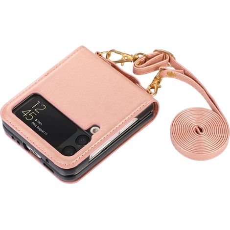 Coque de protection ultra fine pour téléphone portable avec coque anti-rayures, femme, rose, pour Samsung Galaxy Z Flip 5 5G (1/5)