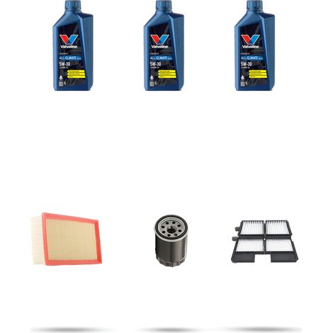 Kit tagliando 3 FILTRI e 3L OLIO compatibile con Toyota Avensis I (T22) 1.6 74kw Dal 1997 (1/5)