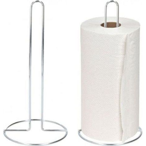 Porte-Rouleau Essuie-Tout - Support Acier Inoxydable Pour Plan De Travail - 28x13x13 Cm - 1 Pièce (1/4)