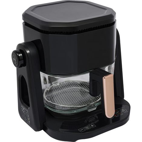 Friteuse à air, capacité de 4,5 L, contrôle par écran tactile, noir, UE (1/2)