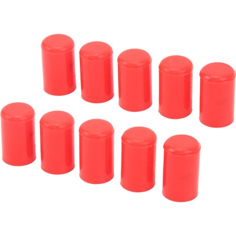 Lot de 10 bouchons en silicone rouges pour tuyaux d'admission d'air automobile de 12 mm. (1/5)