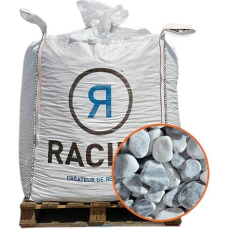 Paillage minéral Galet marbre Ice Blue 25-40mm, Big bag 500 kg - F-PAI012