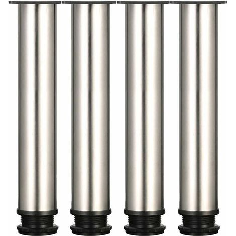 Pieds de meuble réglables 300 mm – Acier inoxydable 304 – Hauteur ajustable 315 mm – Capacité portante renforcée – Lot de 4 (1/5)