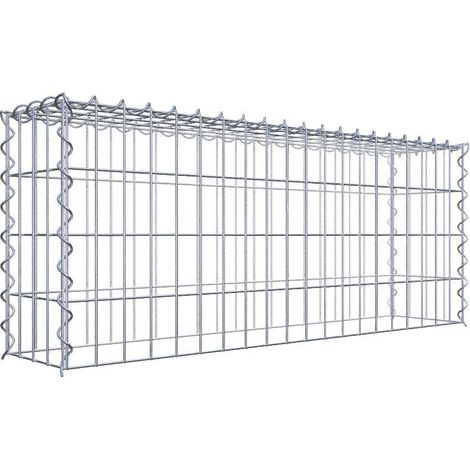 Gabiondeco - Gabion - Element de prolongation en hauteur 100 cm x 40 cm x 20 cm (L x H x P). maille 5 x 10 cm. Spirale. Attention : il manque une grille - Made in Ger... (1/5)