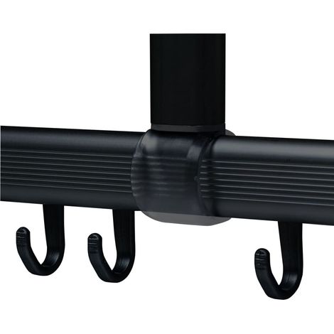Duschvorhangstangen-Set Easy-Roll Schwarz Sealskin