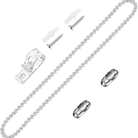 DIY-Metallketten-Set (3 m) mit allen Verbindungsstücken, ideal für Vorhänge und Jalousien – Verkaufsschlager (1/5)