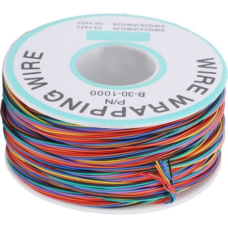 Fil de cuivre étamé monobrin multicolore pour circuits imprimés et connexions électroniques