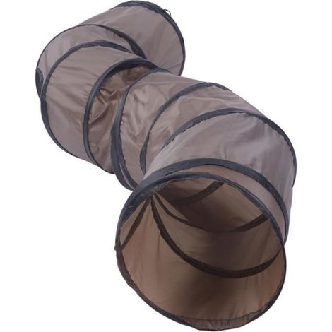 Tunnel de Jeu pour Chat - Shipenophy - S Forme - 25,5 cm de Diamètre - Pratique à Nettoyer - Résistant (1/4)