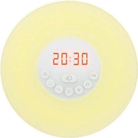 Radio-réveil lumineux \"Wake-up\" avec sons de la nature (1/4)