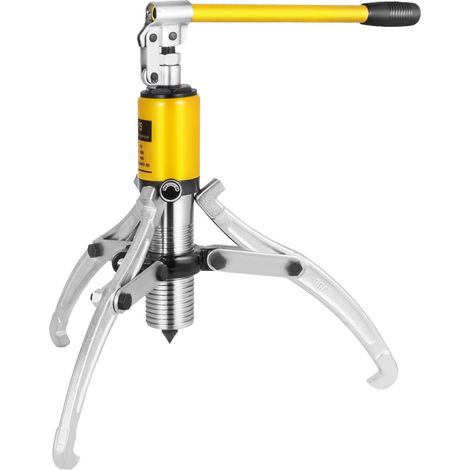 Extracteur hydraulique 15T à 3 griffes réglables, séparateur de roulement, pompe intégrée, tube à huile, outil de démontage moyeu avec étui. (1/5)