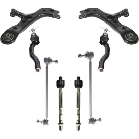 KIT BRACCIO OSCILLANTE 8 PEZZI COMPATIBILE CON TOYOTA RAV 4 IV (A4) 2.0 D (ALA40, ALA / Kit Sospensione Completo OE/OEM / Bracci Oscillanti + Testine Sterzo / Sostituzione Diretta OEM