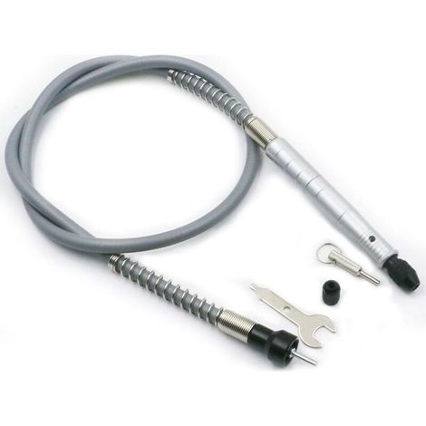 Arbre flexible pour perceuse et outil multifonction – Ø 3,2 mm (1/8″), longueur rallongée, adaptateur d’axe compatible avec tous les modèles (1/5)