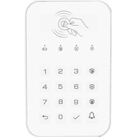 Verrouillage par clavier tactile sans fil, fréquence 433 MHz EV1527, système de sécurité de déverrouillage par mot de passe d'arme, RFID de mot de passe, connexion au centre d'alarme. (1/5)
