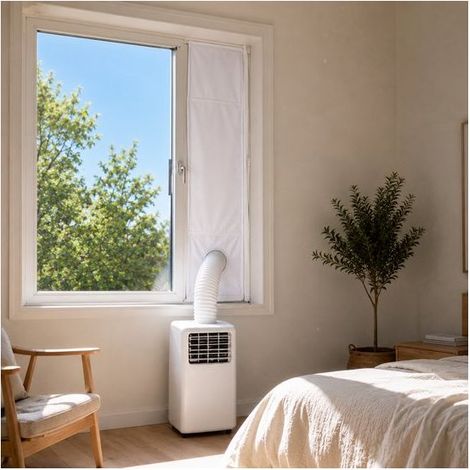 Kit de calfeutrage pour climatiseur mobile 400 cm avec protection anti-insectes (1/2)