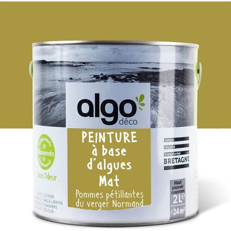Peinture écologique Algo - Mat - Verte Pommes Pétillantes du Verger Normand - 2L (1/5)