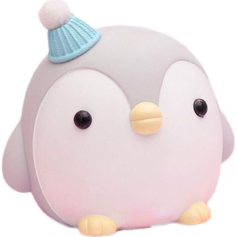 Tirelire Pingouin - Vinyle Écologique - 16,2 x 15 x 14,3 cm - Pour Enfants et Décoration Intérieure - 1 Pièce (1/5)