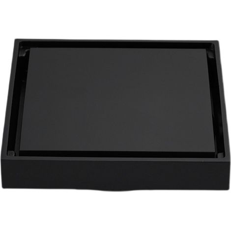 Black recessed floor drain