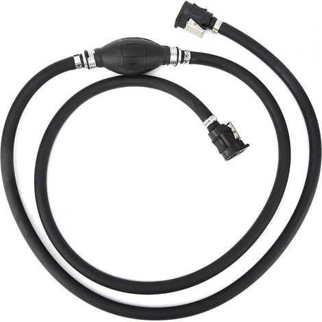 Tuyau De Carburant - 3/8 Pouces - 2,13 M - Résistant À L’Alcool - Pour Moteur De Bateau Hors-Bord - Avec Ampoule D’Amorçage - 1 Pièce (1/5)