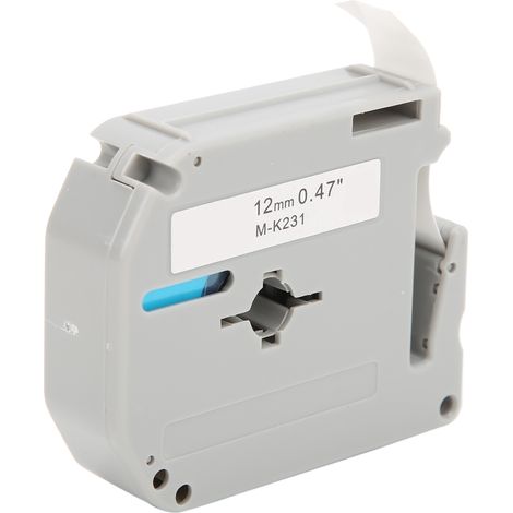 Recharges pour étiqueteuse : ruban encreur uniforme, haute résistance, haute qualité d'impression nette, noir sur blanc.