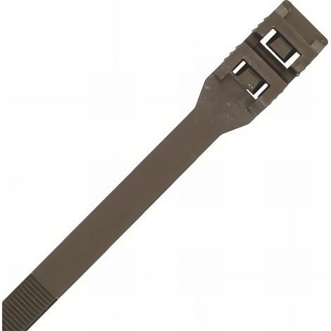 100 colliers double verrouillage haute performance polyamide 12, noir - 9 x 510 mm