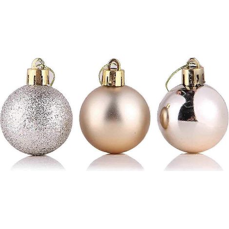 Décorations de Noël : boules de Noël, décorations pour sapin de Noël, pendentifs de Noël, boules de Noël colorées en plastique, décorations de Noël brillantes. (1/2)