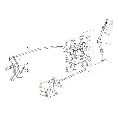 STAFFA STERZO SX ALU TC HE ORIGINALE STIGA - 325774493/0