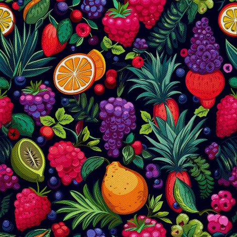 Tela decorativa para exteriores Oxford - Motivo frutal  DX6156 (1/5)