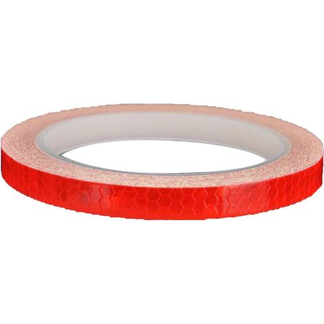 8 m rotes reflektierendes Fahrradband, gut sichtbare PVC-Aufkleber für Türen und Fahrzeuge, erhöhte Sicherheit bei Nacht, 8 m retroreflektierendes Band, Auto- und Fahrradzubehör. (1/5)