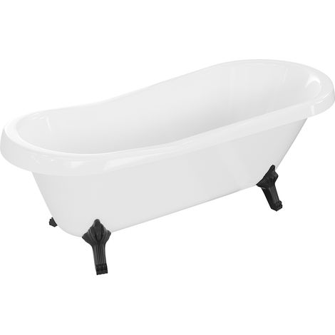 Mexen Retro vasca da bagno indipendente 170 x 75 cm, bianca, gambe nere - 53251707500-70 (1/5)