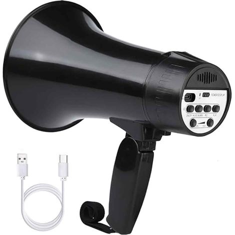 Haut-Parleur Portable Avec Amplificateur Et Enregistreur Intégré Pour Marché Extérieur Et Vente Ambulante - 1 Pièce (1/5)