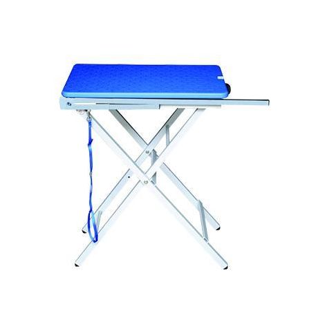 Table de toilettage pliante portable pour petit chien ou chat – Plateau antidérapant 60 x 45 cm – Hauteur réglable 73/82 cm – Poids max 20 kg – Chadog (1/5)